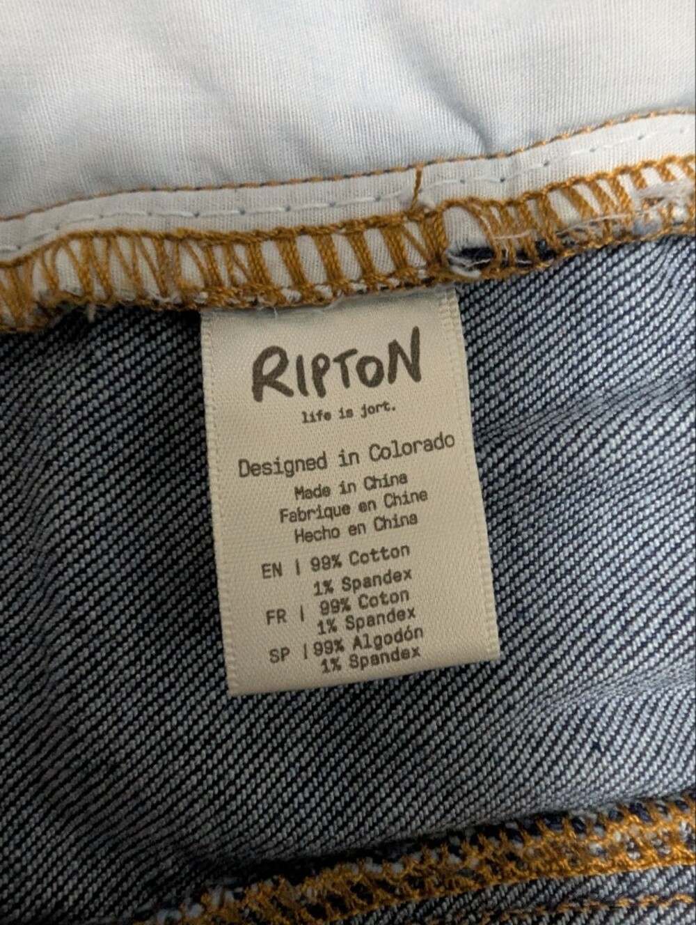 NWT Ripton Sport Utility Jean Jacket Blue Collar - Picture 11 of 14